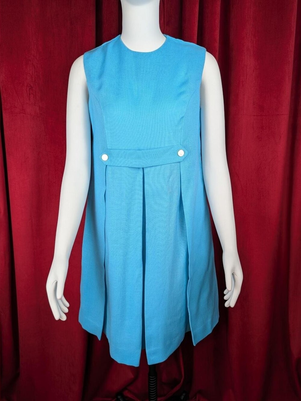 True Vintage 60's Spiegel Blue Sleeveless Mod Dress